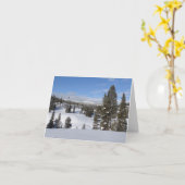 Yellowstone Winter Landscape Photography Kaart (Gele Bloem)