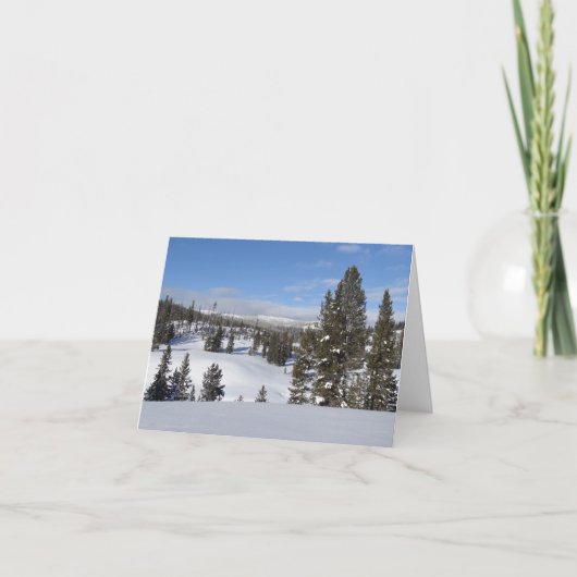 Yellowstone Winter Landscape Photography Kaart (Voorkant)