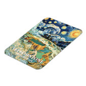 Yellowstone Winter Mammoth Hot Springs Van Gogh Magneet (Linkerzijde)
