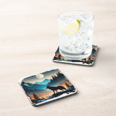 Yellowstone Wolf Beverage Coaster Bier Onderzetter (Rechterzijde)