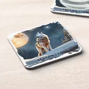 Yellowstone Wolf Bier Onderzetter