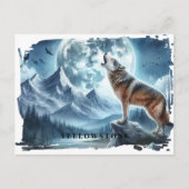 Yellowstone Wolf Briefkaart (Voorkant)