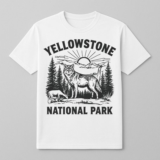 Yellowstone Wolf en Lam T-shirt