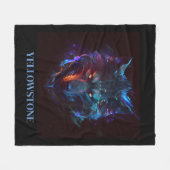 Yellowstone Wolf Fleece Deken (Voorkant (Horizontaal))