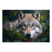 Yellowstone Wolf fotoprint Foto Afdruk (Voorkant)