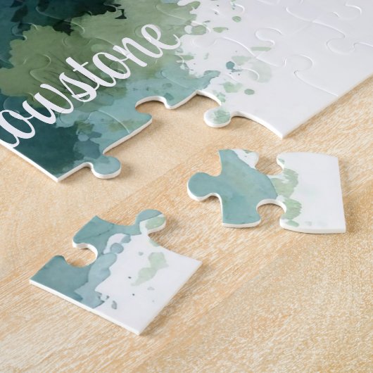 Yellowstone Wolf Jigsaw Puzzel (Zijkant)