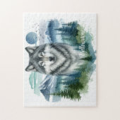 Yellowstone Wolf Jigsaw Puzzel (Verticaal)
