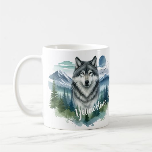 Yellowstone Wolf Koffiemok (Links)