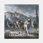 Yellowstone Wolf Magnet (Voorkant)