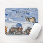 Yellowstone Wolf Mousepad Muismat (Met muis)