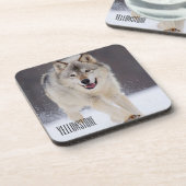 Yellowstone Wolf Onderzetter Set (Linkerzijde)