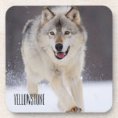 Yellowstone Wolf Onderzetter Set (Voorkant)