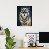 Yellowstone Wolf Poster (Thuiskantoor)
