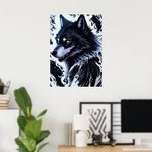 Yellowstone Wolf Poster Kunst (Thuiskantoor)