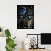 Yellowstone Wolf Poster Kunst (Thuiskantoor)