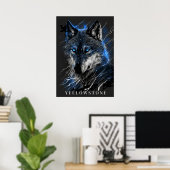 Yellowstone Wolf Poster Kunst (Thuiskantoor)