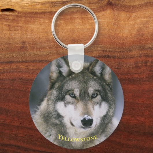 Yellowstone Wolf Sleutelhanger (Voorkant)
