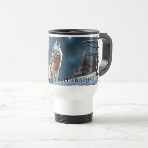 Yellowstone Wolf Travel Mug Reisbeker