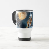 Yellowstone Wolf Travel Mug Reisbeker (Voorkant links)