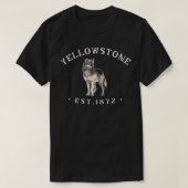 Yellowstone Wolf voor mannen T-shirt (Design voorkant)