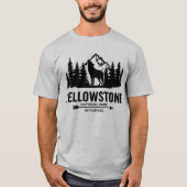 Yellowstone Wolf Wyoming T-shirt (Voorkant)