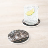 Yellowstone Wolven Sandstone Onderzetter (Zijkant)