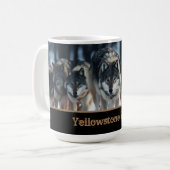 Yellowstone Wolves Coffee Mok (Voorkant links)