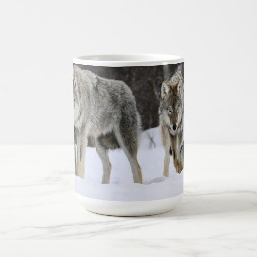 Yellowstone Wolves Coffee Mok (Center)