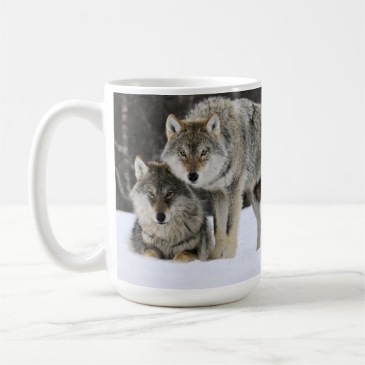 Yellowstone Wolves Coffee Mok (Links)