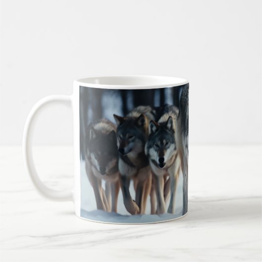 Yellowstone Wolves Coffee Mok (Links)