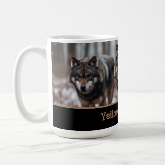 Yellowstone Wolves Coffee Mok (Links)