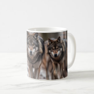 Yellowstone Wolves Coffee Mok