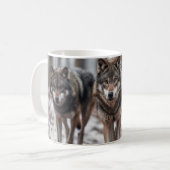 Yellowstone Wolves Coffee Mok (Voorkant links)