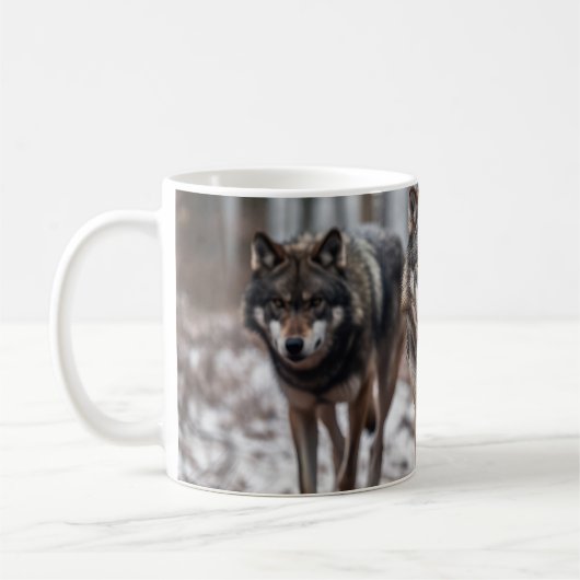 Yellowstone Wolves Coffee Mok (Links)