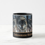 Yellowstone Wolves Koffie Mok Two-Tone (Midden)