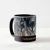 Yellowstone Wolves Koffie Mok Two-Tone (Voorkant links)