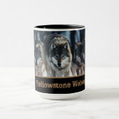 Yellowstone Wolves Koffie Mok Two-Tone (Midden)
