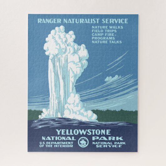 Yellowstone WPA - oud getrouw Legpuzzel (Verticaal)