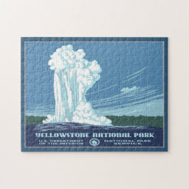 Yellowstone WPA-reis - oud getrouw Legpuzzel