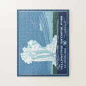 Yellowstone WPA-reis - oud getrouw Legpuzzel (Verticaal)