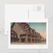 Yellowstone, WY - Entrance Old Faithful Inn Briefkaart (Voorkant / Achterkant)
