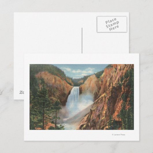 Yellowstone, WY - Grote Herfsten en Grand Briefkaart (Voorkant / Achterkant)
