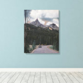 Yellowstone, WY - Index & Pilot Peaks, Cooke Canvas Afdruk (Insitu (Houten vloer))