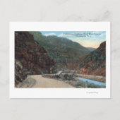 Yellowstone, WY - Yellowstone Highway and Wind 2 Briefkaart (Voorkant)