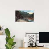 Yellowstone, WY - Yellowstone Highway and Wind 2 Poster (Thuiskantoor)