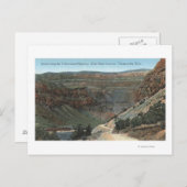 Yellowstone, WY - Yellowstone Highway and Wind Briefkaart (Voorkant / Achterkant)