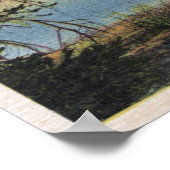 Yellowstone, WY - Yellowstone Lake en Colter Poster (Hoek)