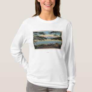 Yellowstone, WY - Yellowstone Lake en Colter T-shirt