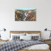 Yellowstone, WYfrom Artist's Point Canvas Afdruk (Insitu (Slaapkamer))