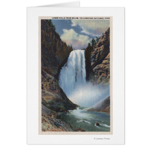 Yellowstone, WYLower-Herfsten van onder Uitzicht (Voorkant)